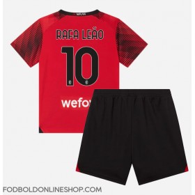 AC Milan Rafael Leao #10 Hjemme Trøje Børn 2023-24 Kortærmet (+ Korte bukser)